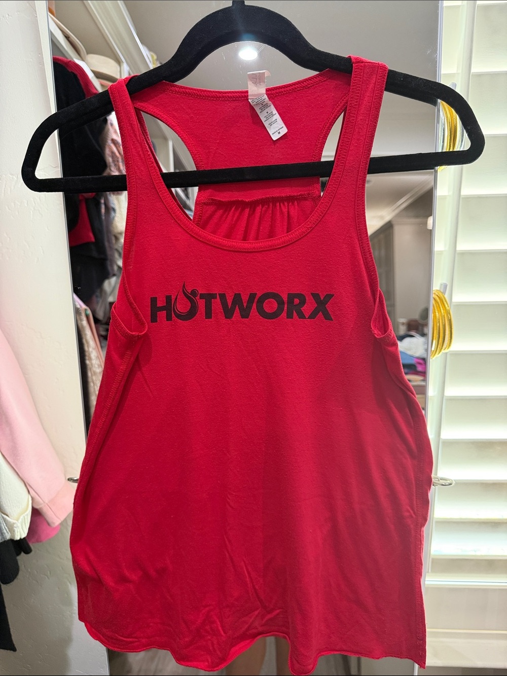 Hotworx Women's Bright Red Racerback Tank Top